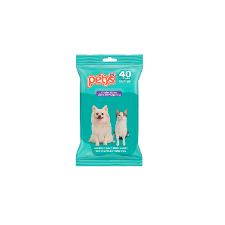PAÑITOS HÚMEDOS PETYS CLORHEXIDINA 40DS (12)