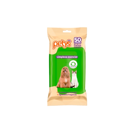PAÑITOS HÚMEDOS PETYS LIMPIEZA ESENCIAL 50UD (24)