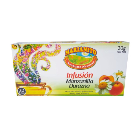 INFUSION MANZANILLA-DURAZNO*20 BOLSITAS