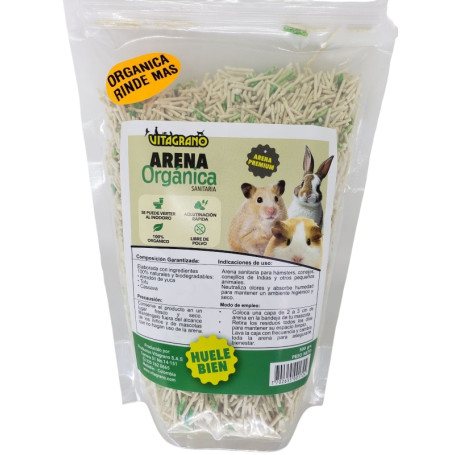 ARENA ORGANICA PARA HAMSTER X 500 GR (6)