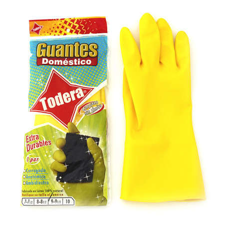 GUANTE AMARILLO  T- 7 C -18 (12)
