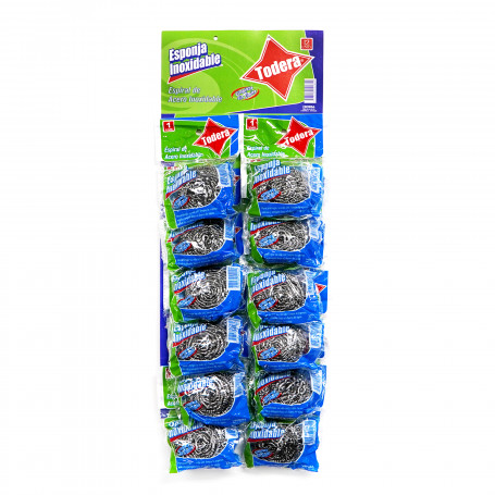 00142 RISTRA ESPONJA INOXIDABLE *12UND (24)