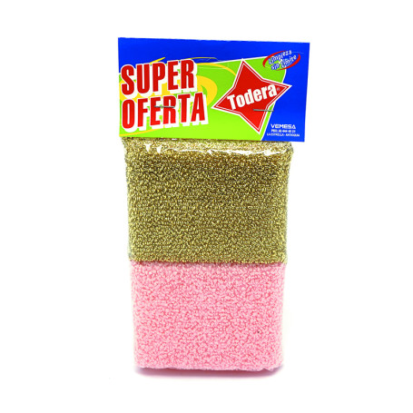 00351 OFPE ESPONJA DORADA/PLATA+POLIE(60)