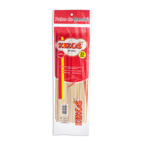 PINCHO BAMBU KIKOS*25CM *50 UND (25)