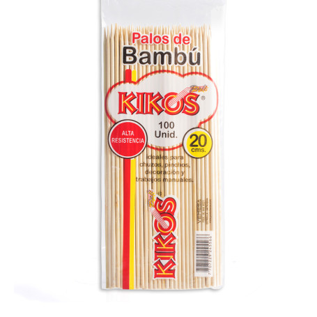 PINCHO BAMBU KIKOS*20CM *100UND(25)
