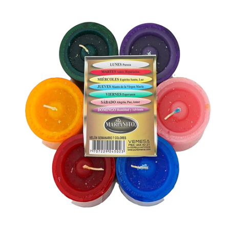01491 VELON SEMANARIO COLORES*7 UND (10)